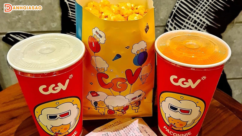 Rạp phim CGV - Review menu bắp (bỏng), đồ uống, combo