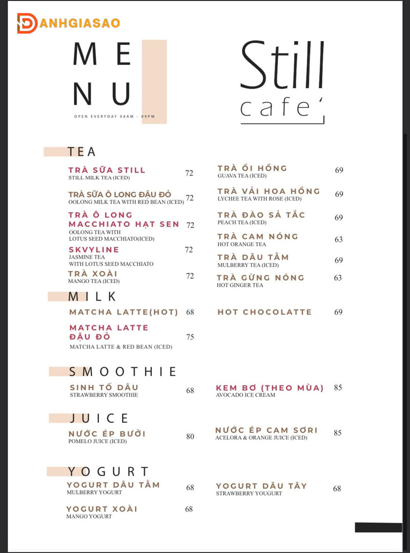 menu-an-tuong-cua-still-cafe-da-lat-1-danhgiasao