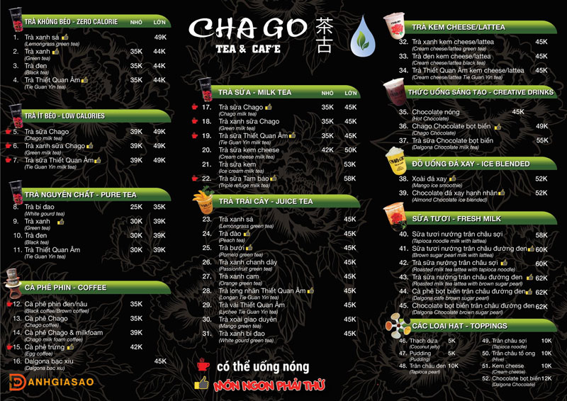 Menu-chago-tea-cafe-co-mon-nao-hap-dan-1-danhgiasao