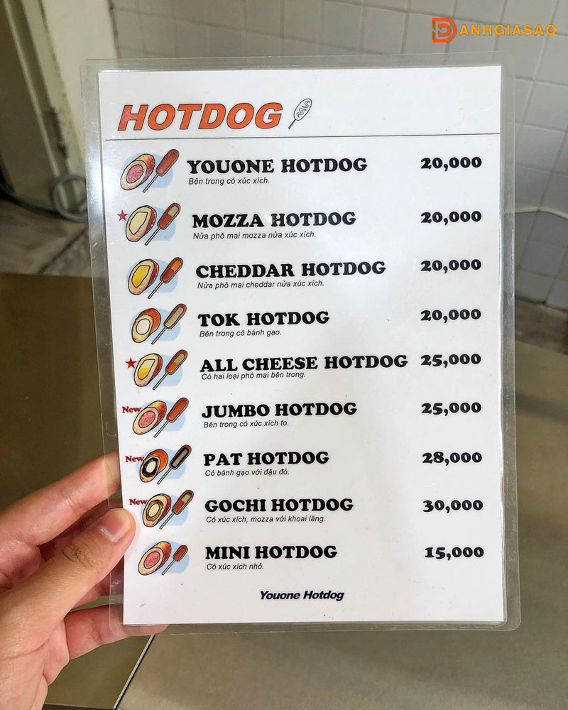 Kham-pha-menu-cua-youone-hotdog-danhgiasao